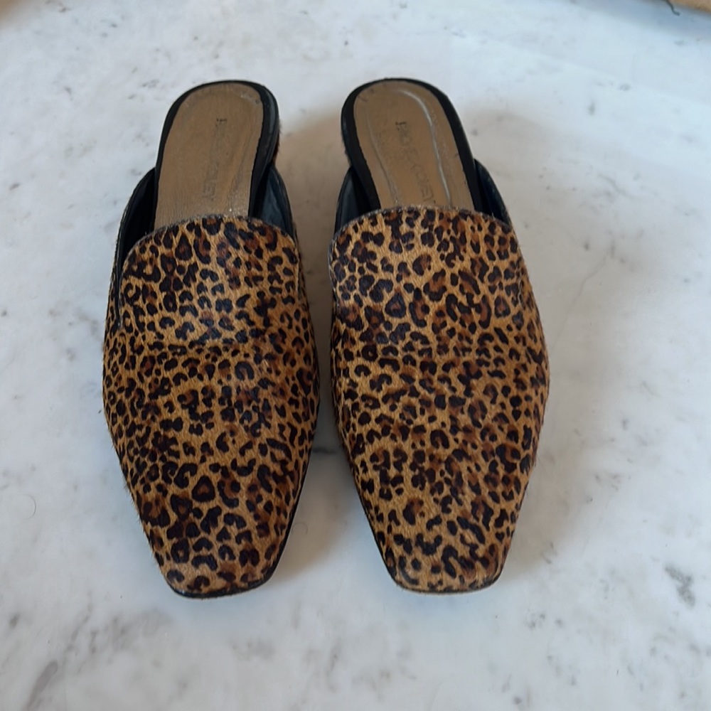 Rachel Comey Leopard Print Hairhyde slides